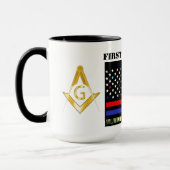Freemason First Responders Waterfles Mok (Links)