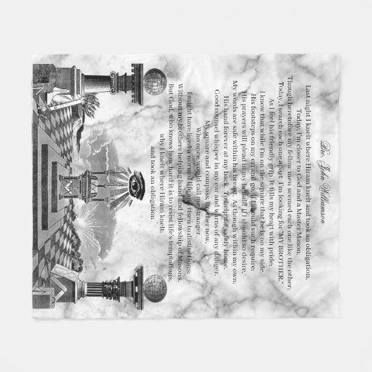 Freemason Fleece Deken (Voorkant (Horizontaal))