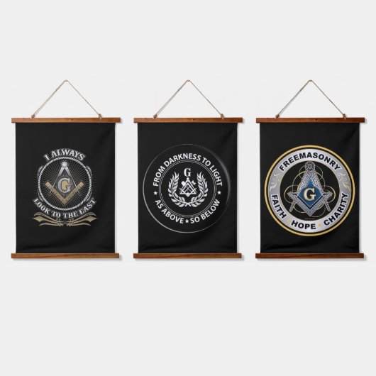 Freemason Hanging Tapestry Hangend Wandkleed (Driedubbel)