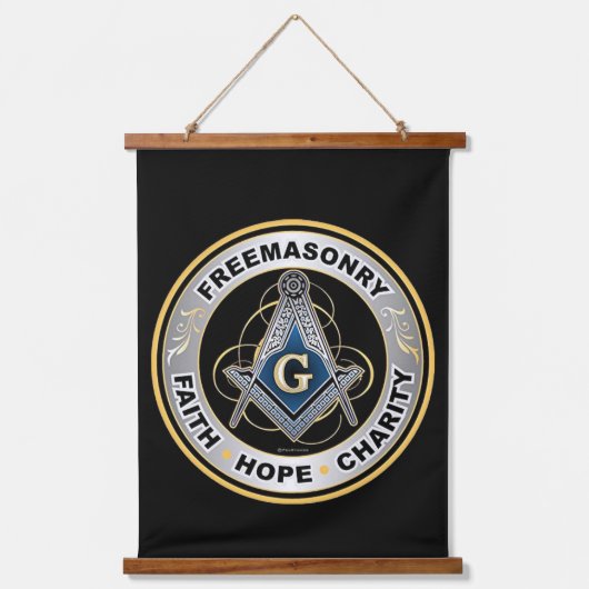 Freemason Hanging Tapestry Hangend Wandkleed (Voorkant 3)