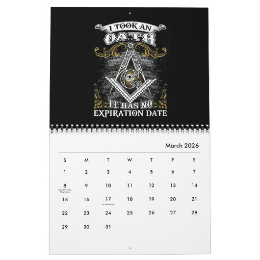 Freemason Kalender (Mar 2026)