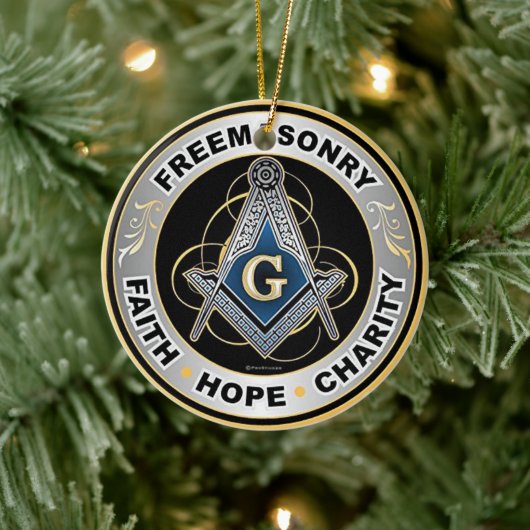 Freemason Keramisch Ornament (Boom)