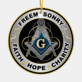 Freemason Keramisch Ornament (Voorkant)