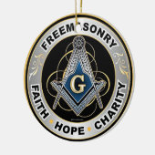 Freemason Keramisch Ornament (Links)