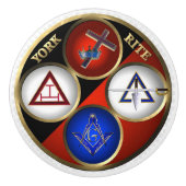 Freemason Keramische Knop (Voorkant)