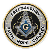 Freemason Keramische Knop (Voorkant)