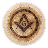 Freemason Keramische Knop (Voorkant)