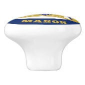 Freemason Keramische Knop (Zijkant)