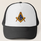 Freemason Mason Charity Masonic Lodge Trucker Pet (Voorkant)