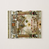 Freemason Masonic Emblematic Chart Legpuzzel (Horizontaal)