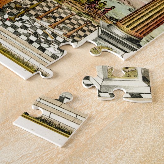 Freemason Masonic Emblematic Chart Legpuzzel (Zijkant)