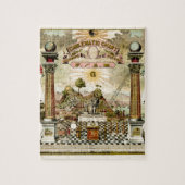Freemason Masonic Emblematic Chart Legpuzzel (Verticaal)
