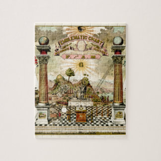 Freemason Masonic Emblematic Chart Legpuzzel