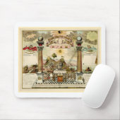 Freemason Masonic Emblematic Chart Muismat (Met muis)