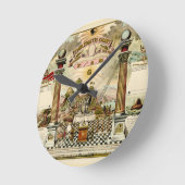 Freemason Masonic Emblematic Chart Ronde Klok (Hoek)