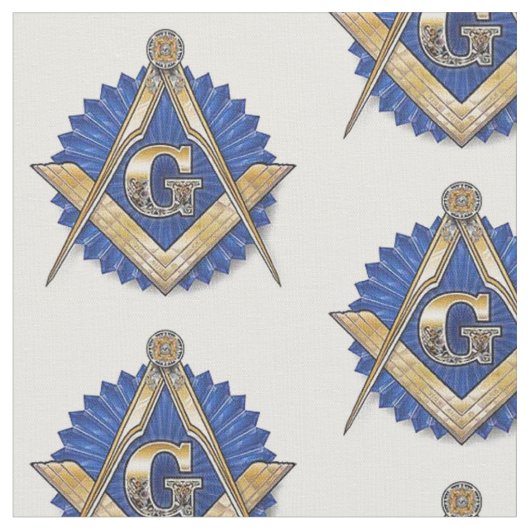 Freemason Masonic Fabric Blue Lodge Stof (Close Up)