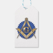 Freemason Masonic Gift Labels Blue Lodge Cadeaulabel (Voorkant)