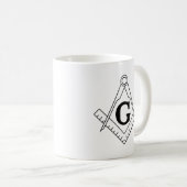 Freemason masonic logo koffiemok (Voorkant rechts)