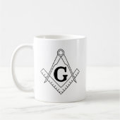 Freemason masonic logo koffiemok (Links)