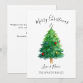 Freemason Masonic Pine Merry Christmas Tree Feestdagenkaart (Voorkant / Achterkant)