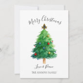 Freemason Masonic Pine Merry Christmas Tree  Feestdagenkaart (Voorkant)