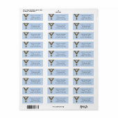 Freemason Masonic Square and Compass Blue Etiket (Full Sheet)