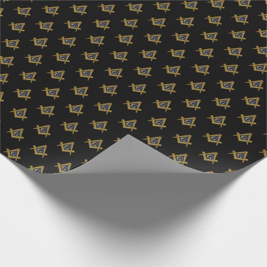 Freemason Masonic Square and Compass Freemasonry Cadeaupapier (Hoek)