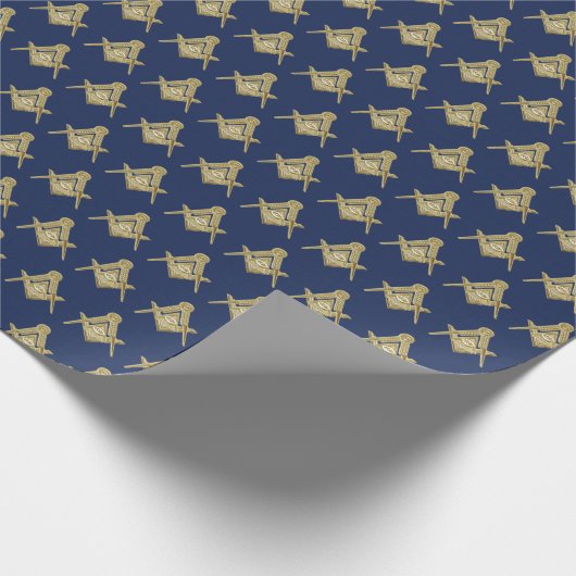 Freemason Masonic Square and Compass Freemasonry Cadeaupapier (Hoek)