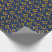 Freemason Masonic Square and Compass Freemasonry Cadeaupapier (Hoek)