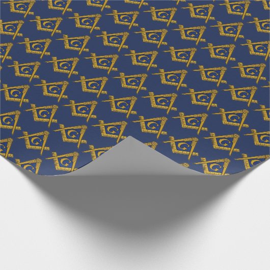 Freemason Masonic Square and Compass Freemasonry Cadeaupapier (Hoek)