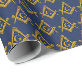 Freemason Masonic Square and Compass Freemasonry Cadeaupapier (Rol Hoek)