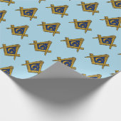 Freemason Masonic Square and Compass Freemasonry Cadeaupapier (Hoek)