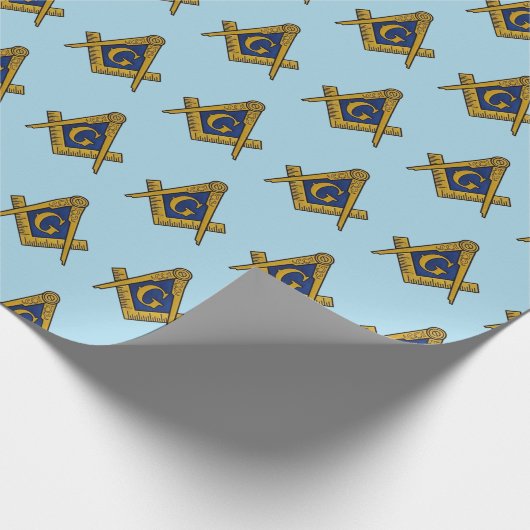 Freemason Masonic Square and Compass Freemasonry Cadeaupapier (Hoek)