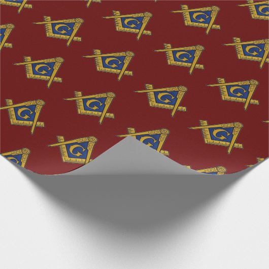 Freemason Masonic Square and Compass Freemasonry Cadeaupapier (Hoek)