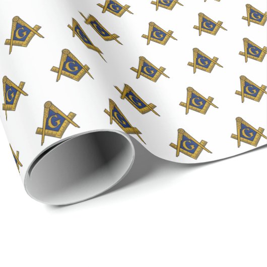 Freemason Masonic Square and Compass Freemasonry Cadeaupapier (Rol Hoek)