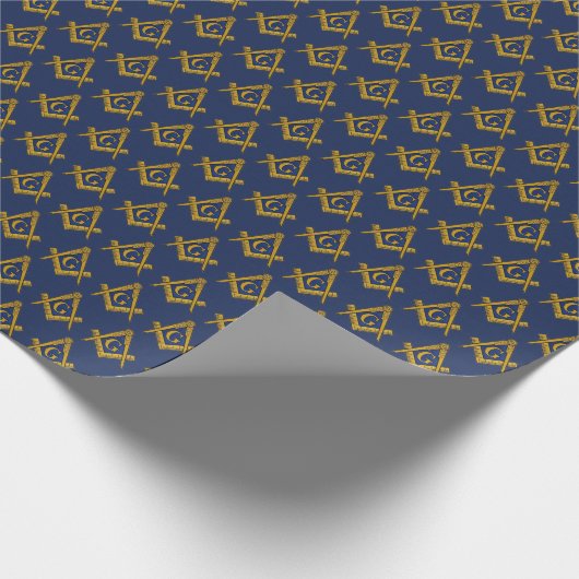 Freemason Masonic Square and Compass Freemasonry Cadeaupapier (Hoek)