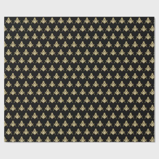 Freemason Masonic Square and Compass Freemasonry Cadeaupapier (Vlak)