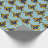 Freemason Masonic Square and Compass Freemasonry Cadeaupapier (Hoek)