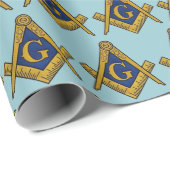 Freemason Masonic Square and Compass Freemasonry Cadeaupapier (Rol Hoek)