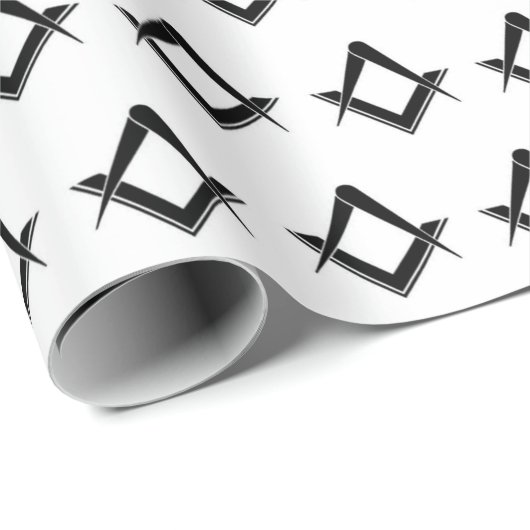 Freemason Masonic Square and Compass Freemasonry Cadeaupapier (Rol Hoek)