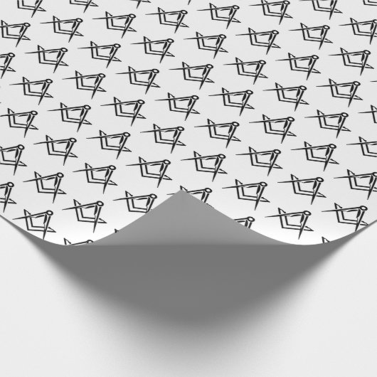 Freemason Masonic Square and Compass Freemasonry Cadeaupapier (Hoek)