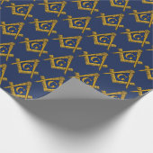 Freemason Masonic Square and Compass Freemasonry Cadeaupapier (Hoek)