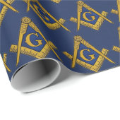 Freemason Masonic Square and Compass Freemasonry Cadeaupapier (Rol Hoek)