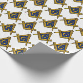 Freemason Masonic Square and Compass Freemasonry Cadeaupapier (Hoek)