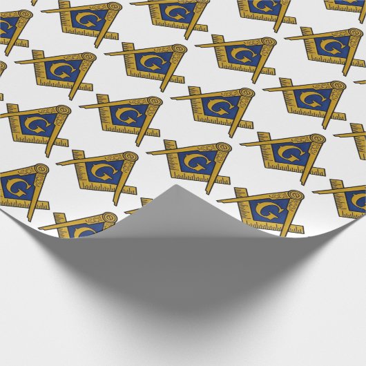 Freemason Masonic Square and Compass Freemasonry Cadeaupapier (Hoek)