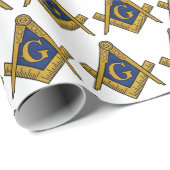 Freemason Masonic Square and Compass Freemasonry Cadeaupapier (Rol Hoek)