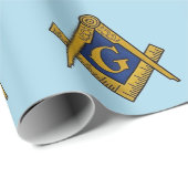 Freemason Masonic Square and Compass Freemasonry Cadeaupapier (Rol Hoek)