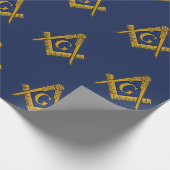 Freemason Masonic Square and Compass Freemasonry Cadeaupapier (Hoek)