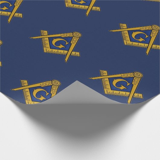 Freemason Masonic Square and Compass Freemasonry Cadeaupapier (Hoek)