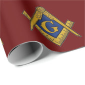 Freemason Masonic Square and Compass Freemasonry Cadeaupapier (Rol Hoek)